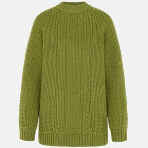 NWT Emilia Wickstead Green Combey Knit Sweater Sz S